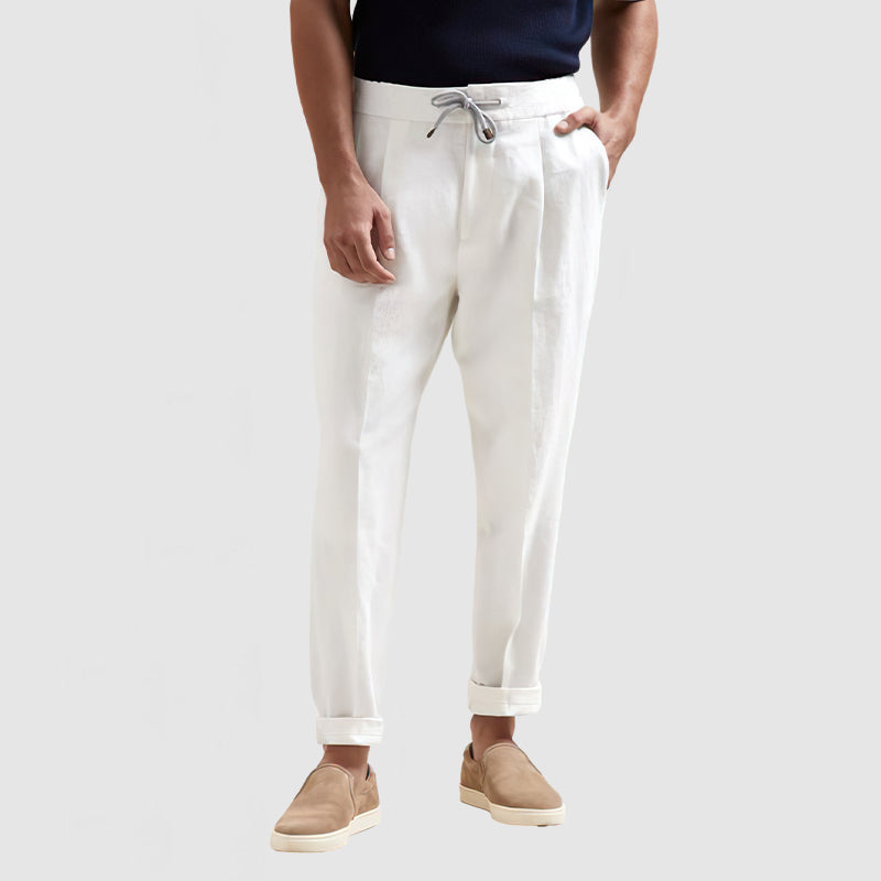 Gentleman's Cotton Lace-Up Trousers