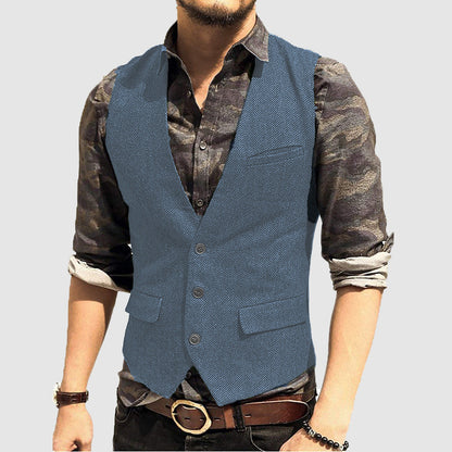 Men's Textured Vest