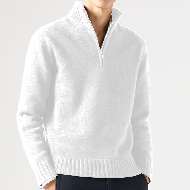 Men's Lapel Knitted Cashmere Sweater Cardigan