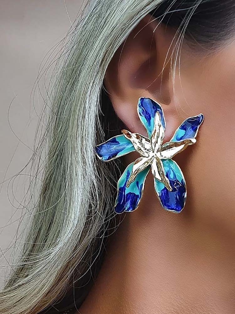 Women's Flower Design Earrings