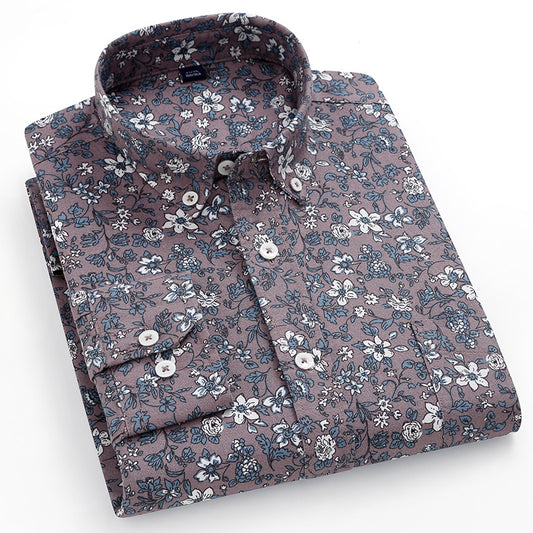 Men's cotton printed shirt