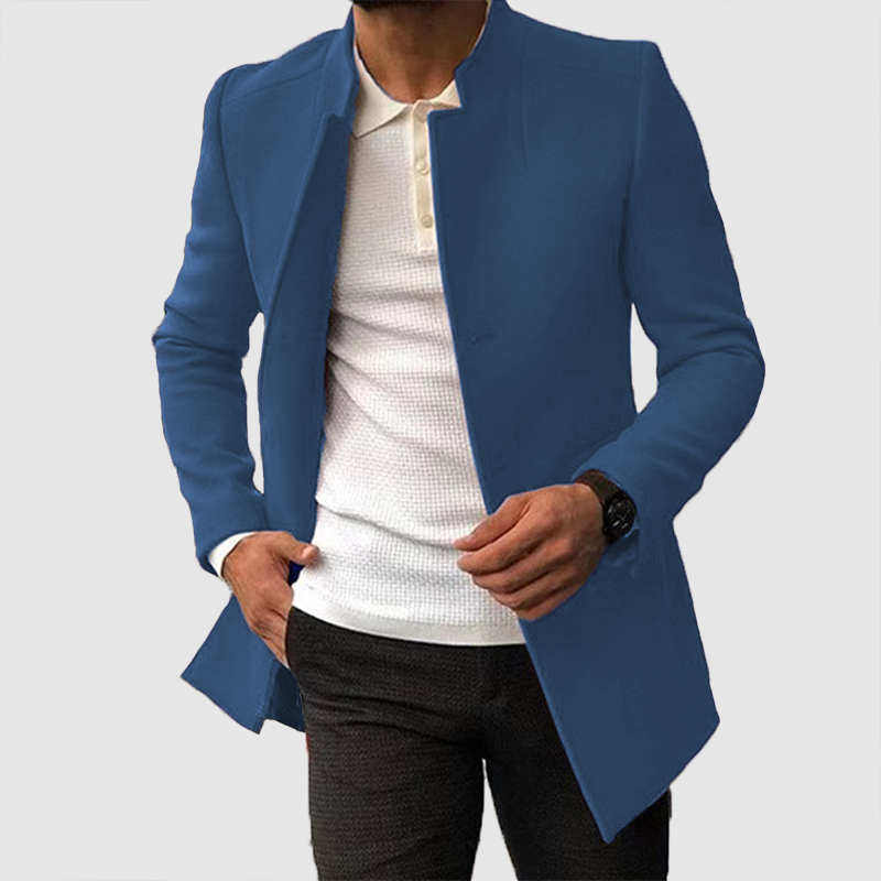 Men's autumn and winter casual men's jacket jacket new suit version of the solid color coat