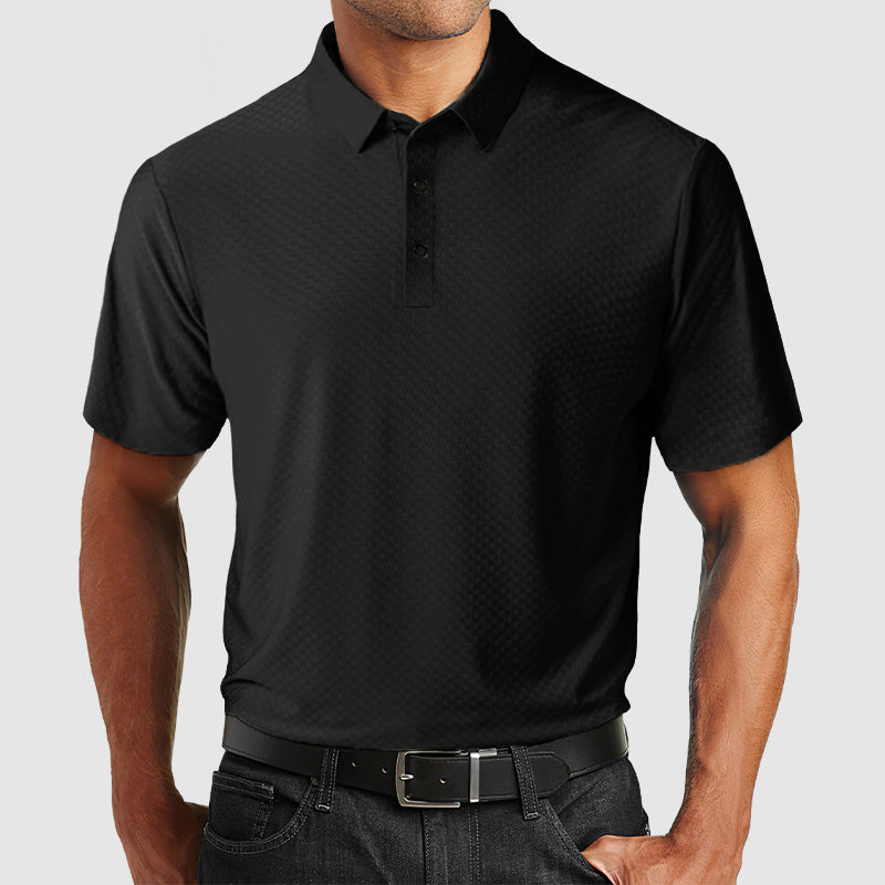 Gentleman's High Quality Ice Silk Textured Polo Shirt