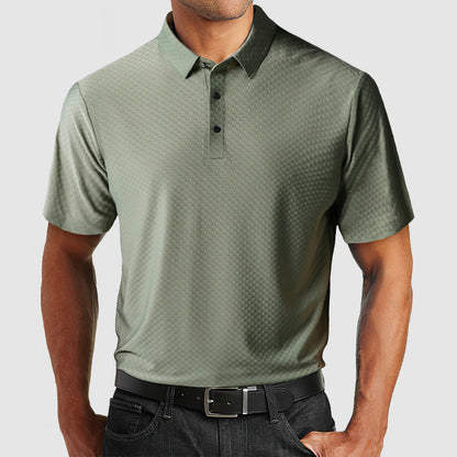 Gentleman's High Quality Ice Silk Textured Polo Shirt