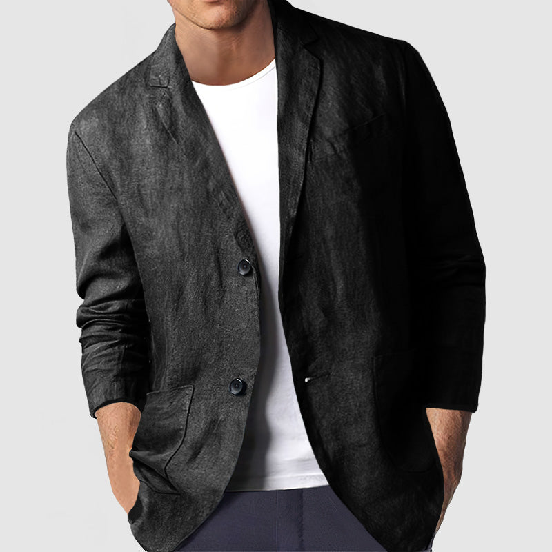 Gentleman's Casual Comfortable Cotton Linen Blazer