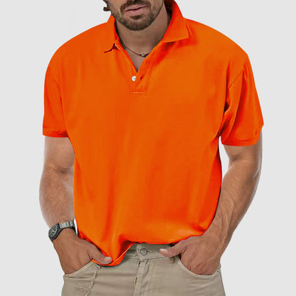 Men's Casual Everyday Cotton Short Sleeve Polo Shirt