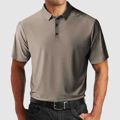 Gentleman's High Quality Ice Silk Textured Polo Shirt