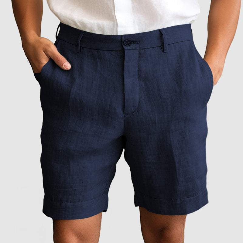 Gentleman's Casual Cotton Linen Shorts