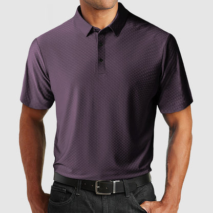 Gentleman's High Quality Ice Silk Textured Polo Shirt