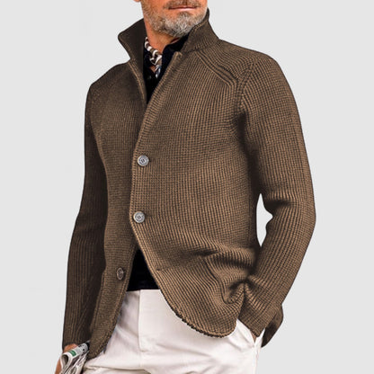 Men's Elegant Lapel Knitted Pocket Jacket( NEW )