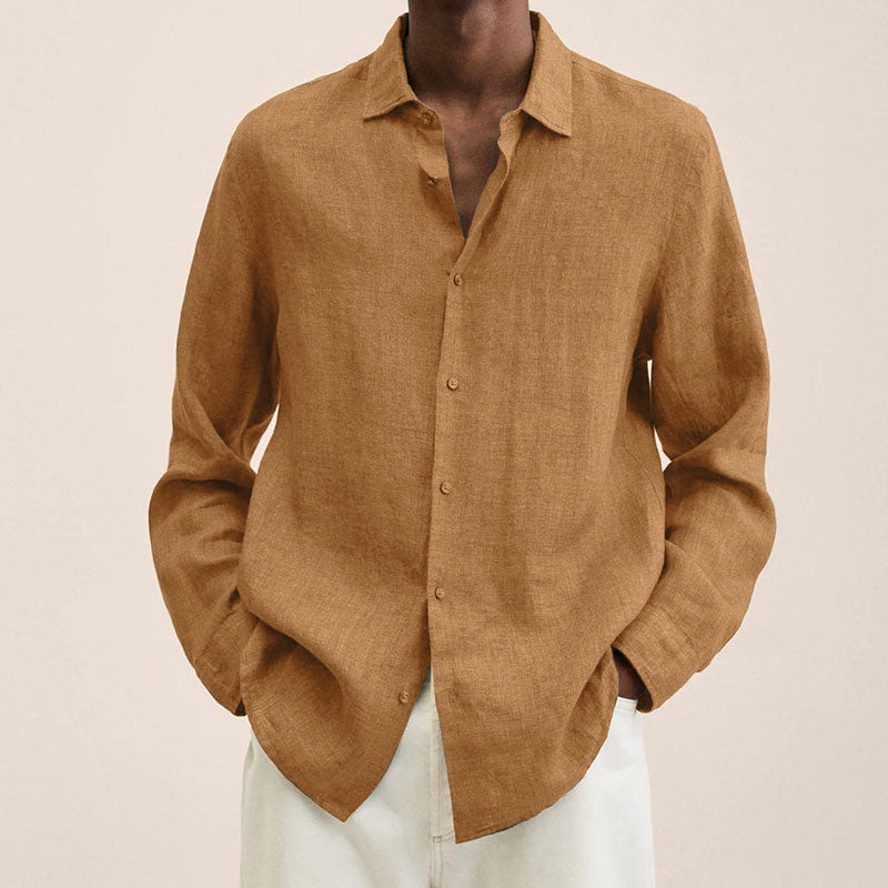 Men's Linen Long Sleeve Shirts