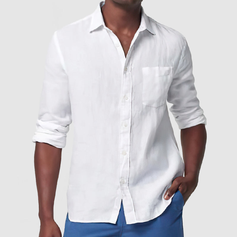 Men's Casual Vacation Cotton Linen Shirt