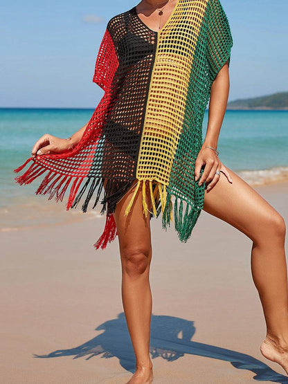 Tassel Cutout Swimwear Cover Up