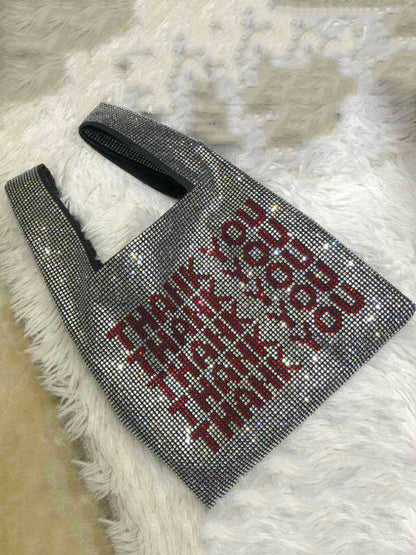 Women's Thank You Sequins Bag