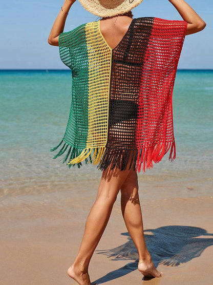 Tassel Cutout Swimwear Cover Up